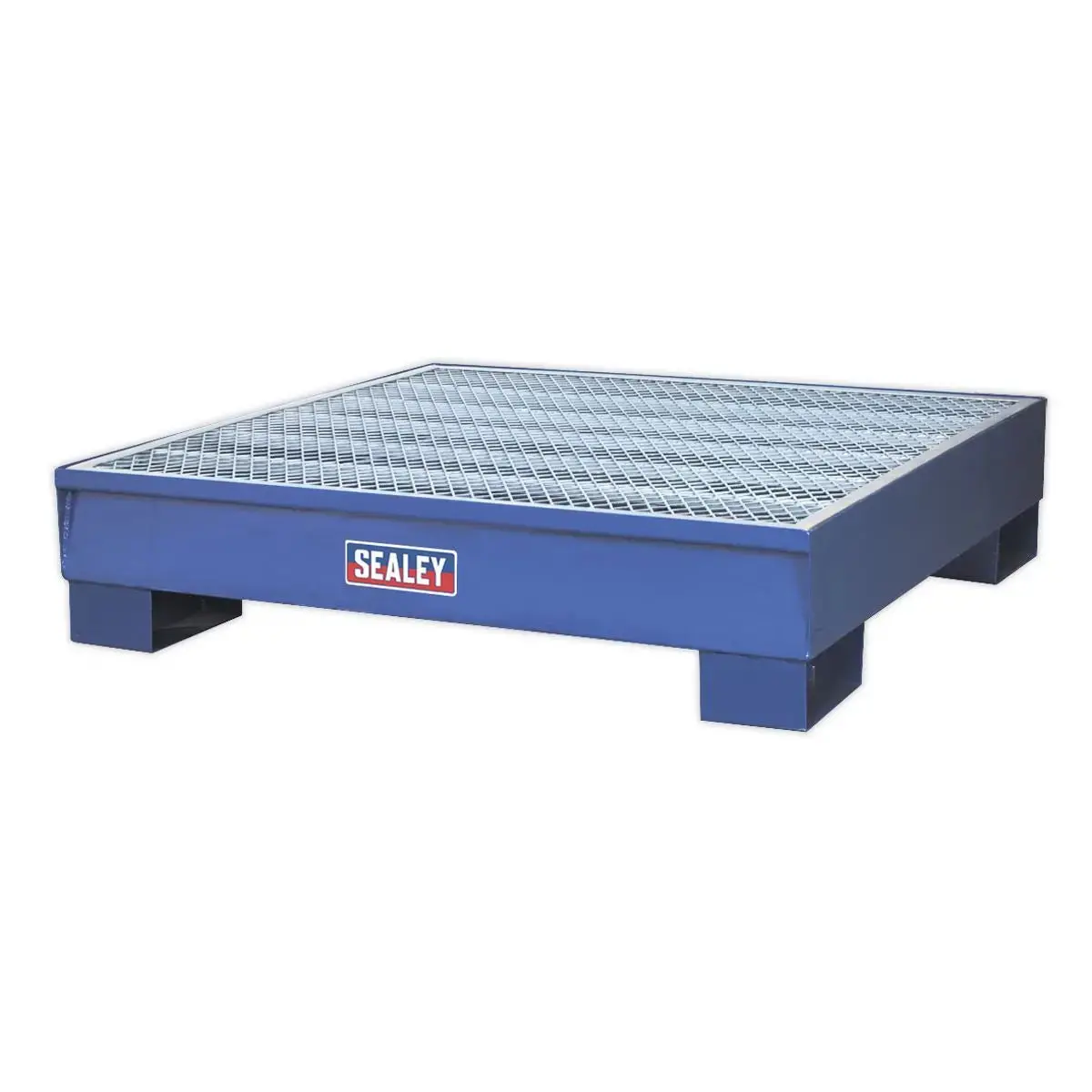 Sealey Steel Barrel Bund Spill Pallet 1200 X 1200 X 275Mm 1