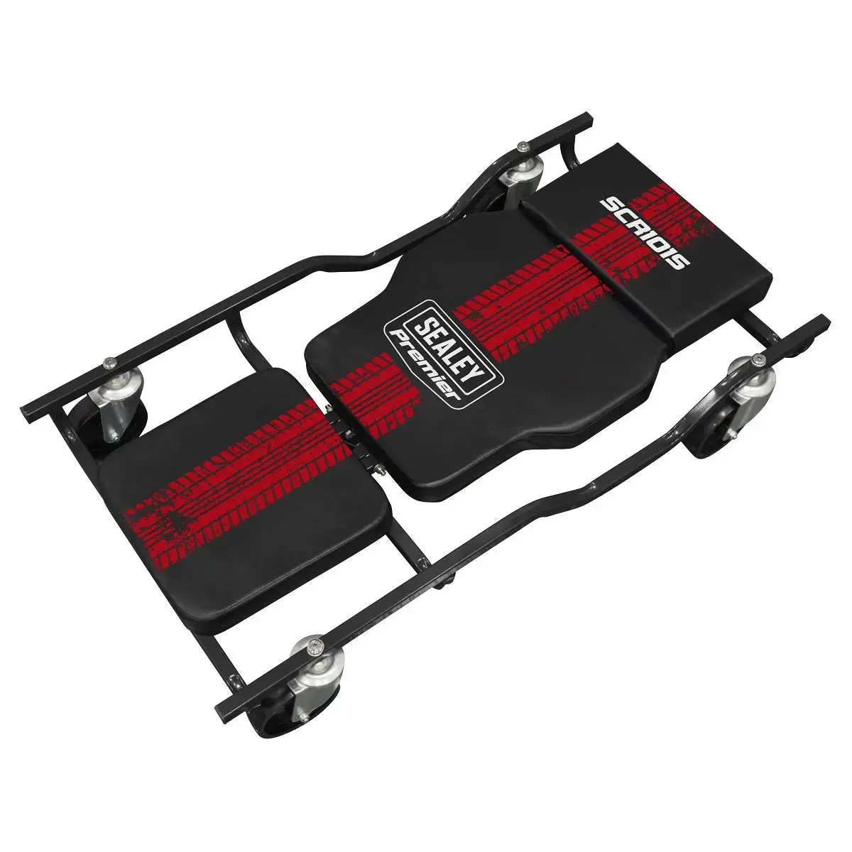 Sealey Steel Creeper With 4 Rough Ground 5" Wheels & Adjustable Back/Headrest 1