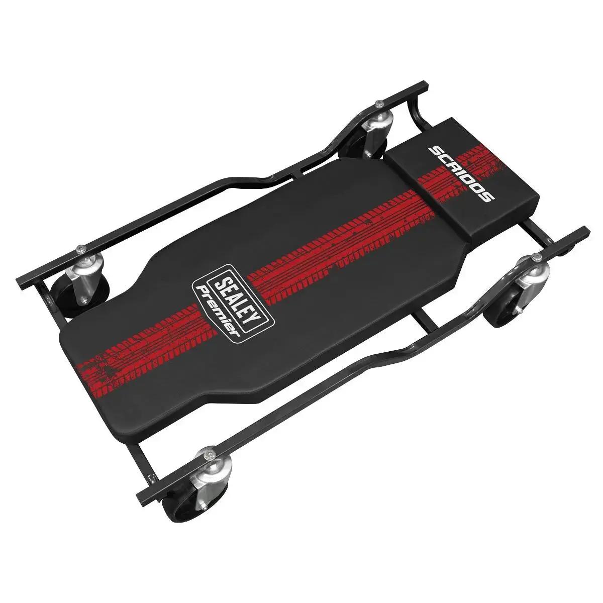 Sealey Steel Creeper With 4 Rough Ground Wheels 1