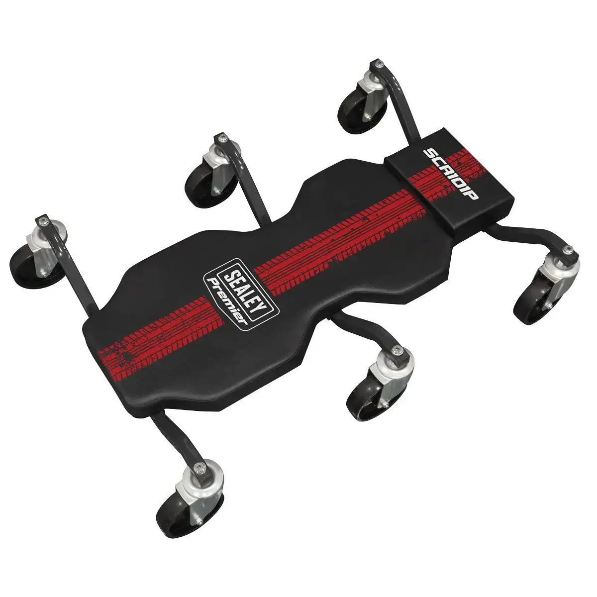 Sealey Steel Creeper With 6 Rough Ground 5" Wheels & Headrest 1