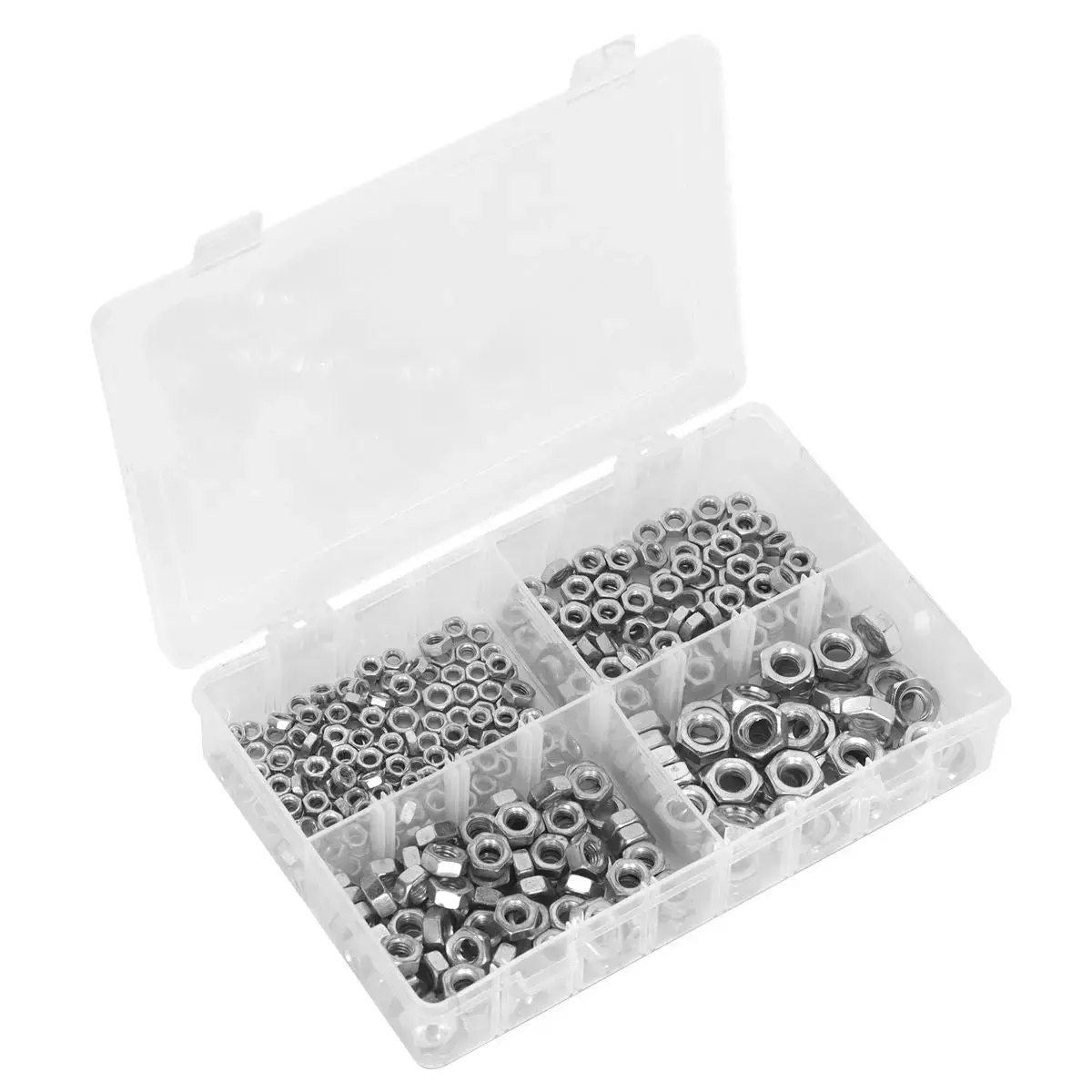 Sealey Steel Nut Assortment 370Pc M5-M10 Metric 1