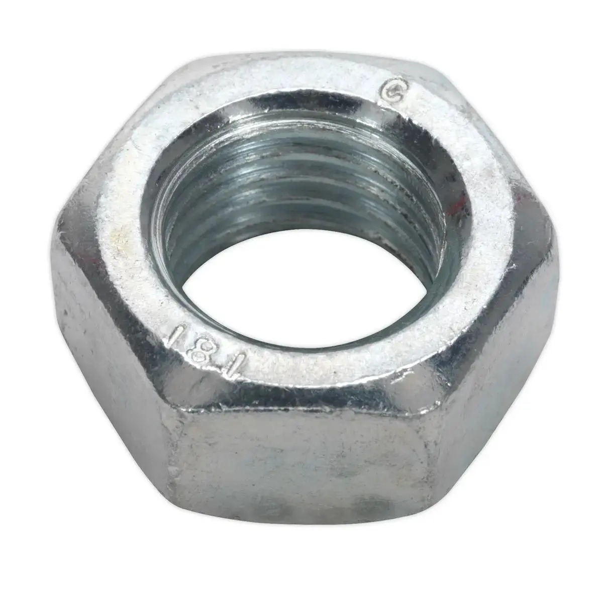 Sealey Steel Nut Din 934 - M20 Zinc Pack Of 10 1