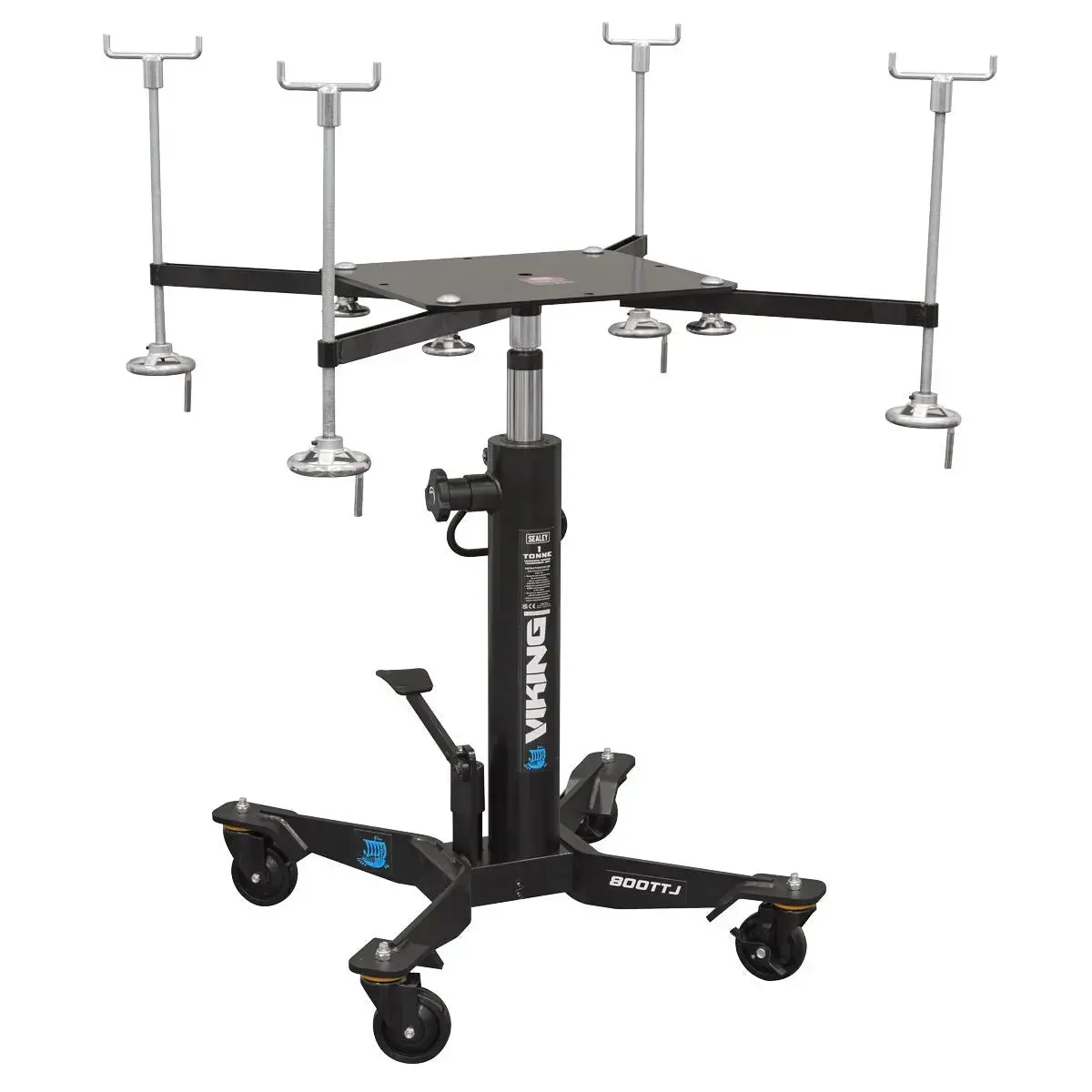 Sealey Subframe Cradle And 800Kg Transmission Jack Combo 1