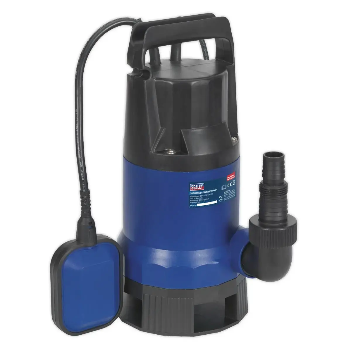 Sealey Submersible Dirty Water Pump Automatic 133L/Min 230V 1