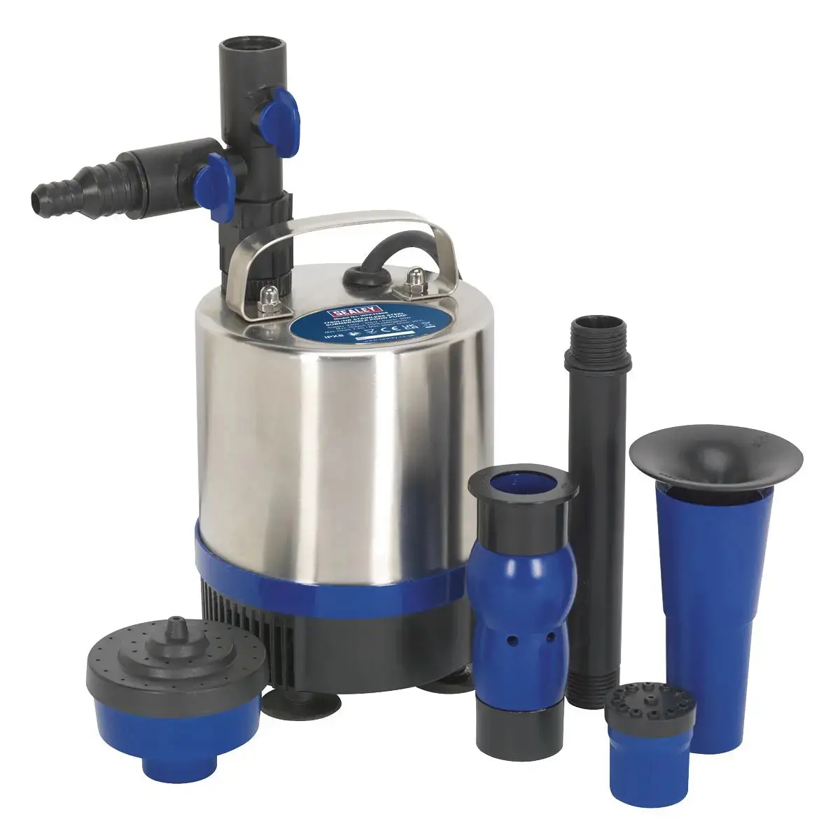 Sealey Submersible Pond Pump Stainless Steel 1750L/Hr 230V 1