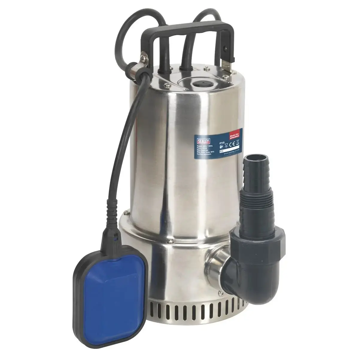 Sealey Submersible Stainless Water Pump Automatic 250L/Min 230V 1