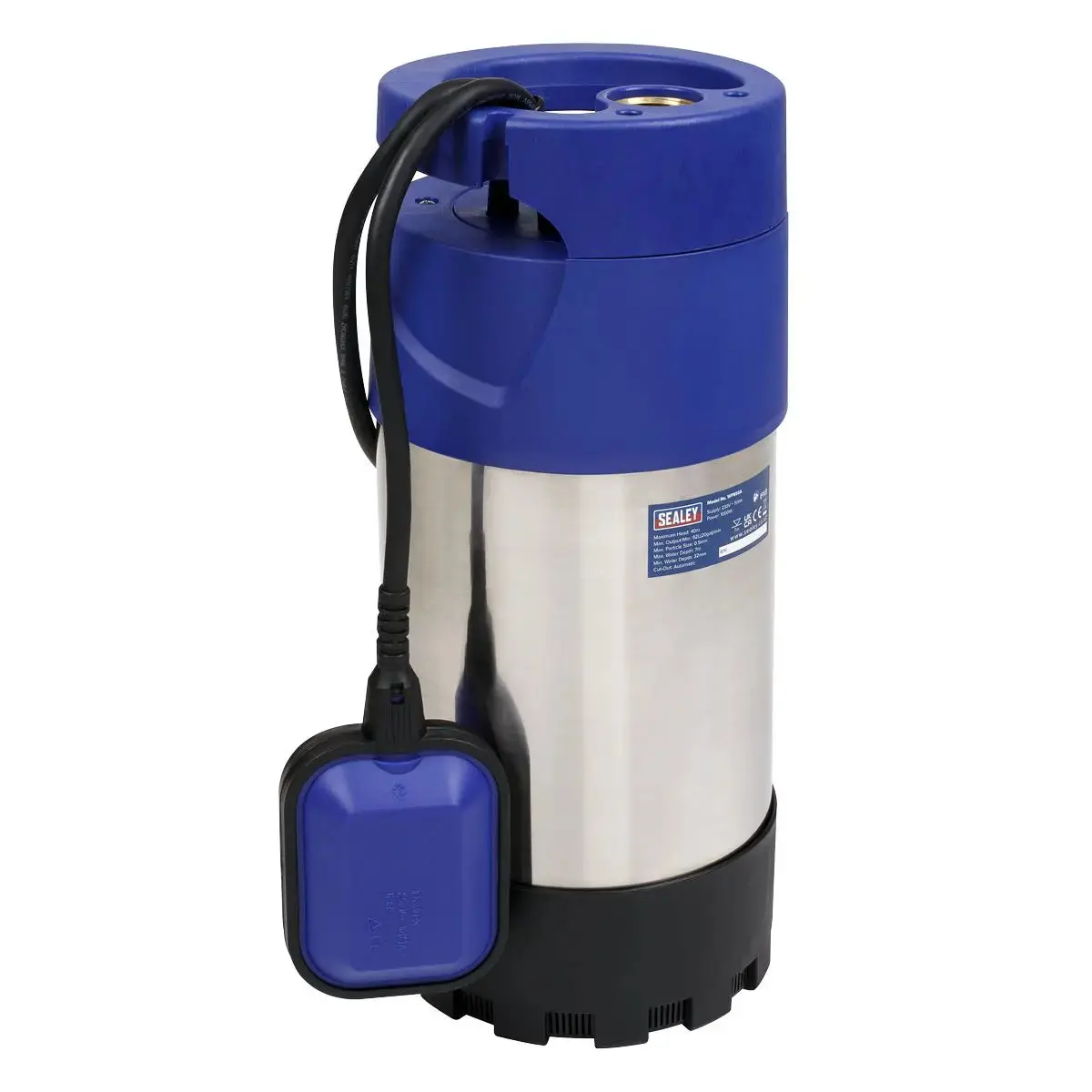 Sealey Submersible Stainless Water Pump Automatic 92L/Min 40M Head 230V 1