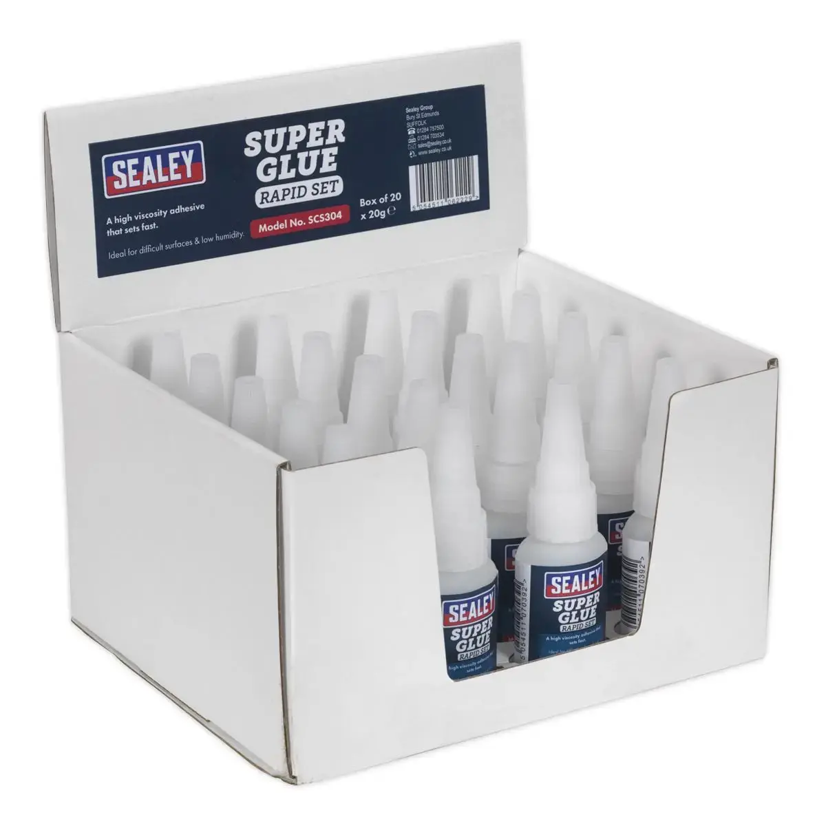Sealey Super Glue Rapid Set 20G Pack Of 20 1