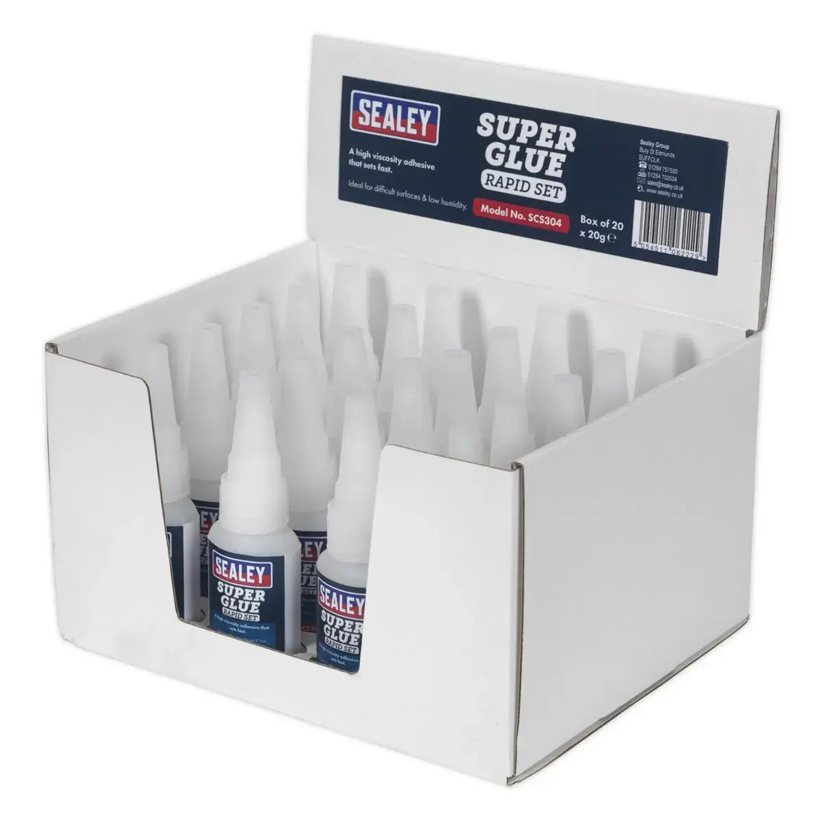 Sealey Super Glue Rapid Set 20G Pack Of 20 2