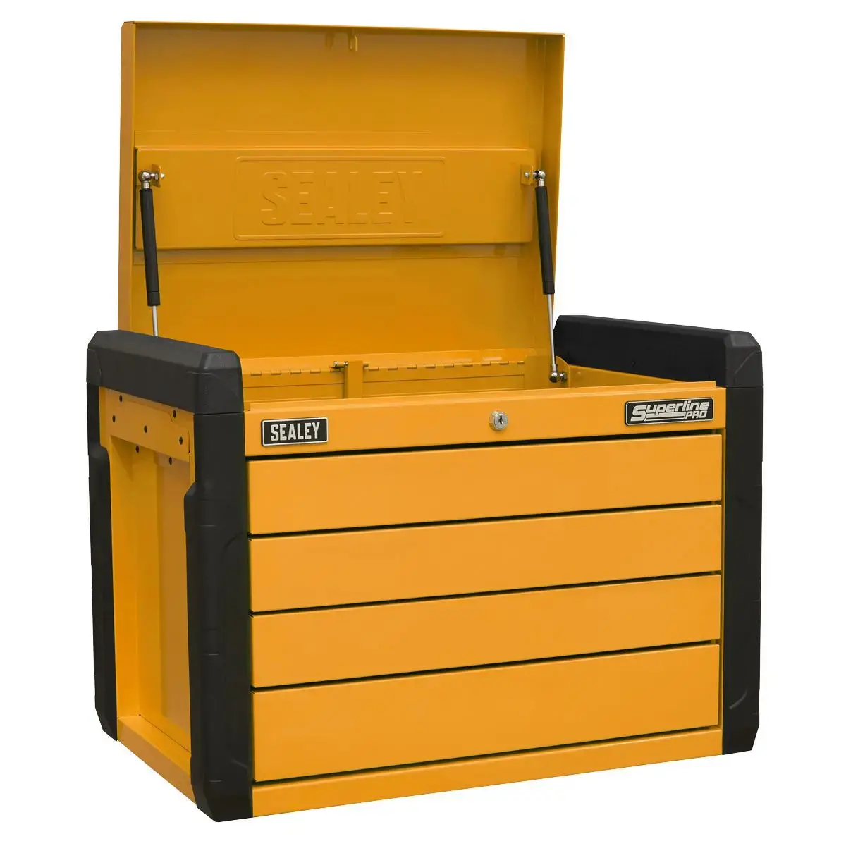 Sealey Superline Pro 4-Drawer Push-To-Open Topchest With Ball-Bearing Slides - Orange 1