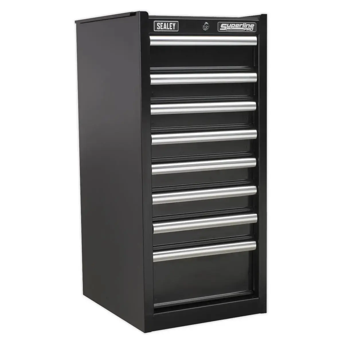 Sealey Superline Pro Hang-On Chest 8 Drawer With Ball-Bearing Slides - Black 1