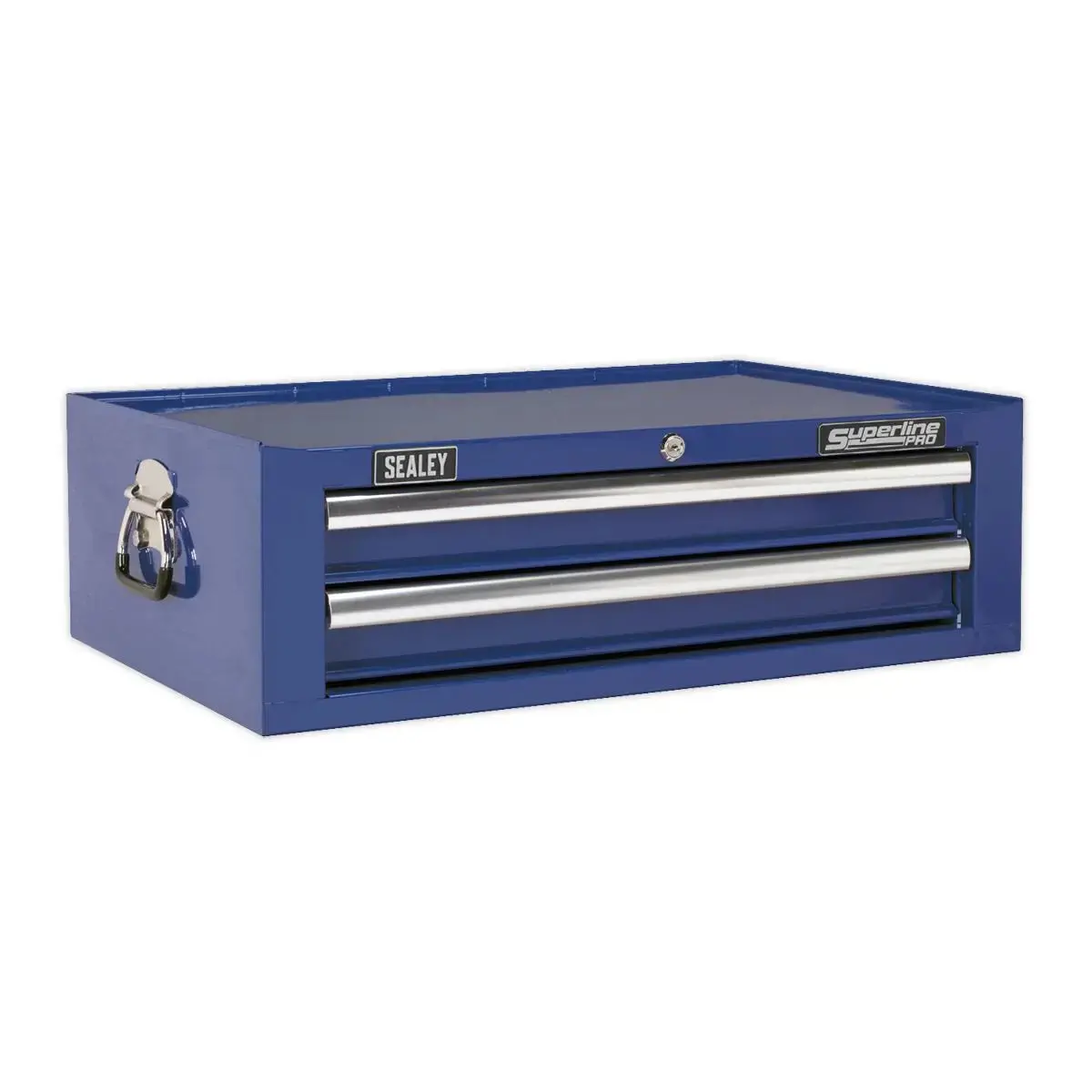 Sealey Superline Pro Mid-Box 2 Drawer Tool Chest With Ball-Bearing Slides - Blue 1