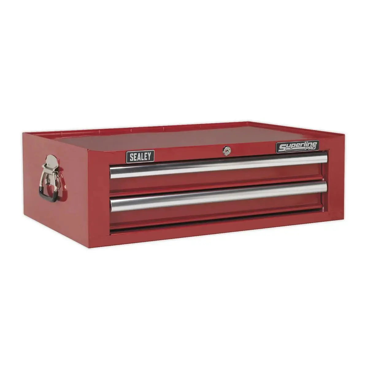 Sealey Superline Pro Mid-Box 2 Drawer Tool Chest With Ball-Bearing Slides - Red 1
