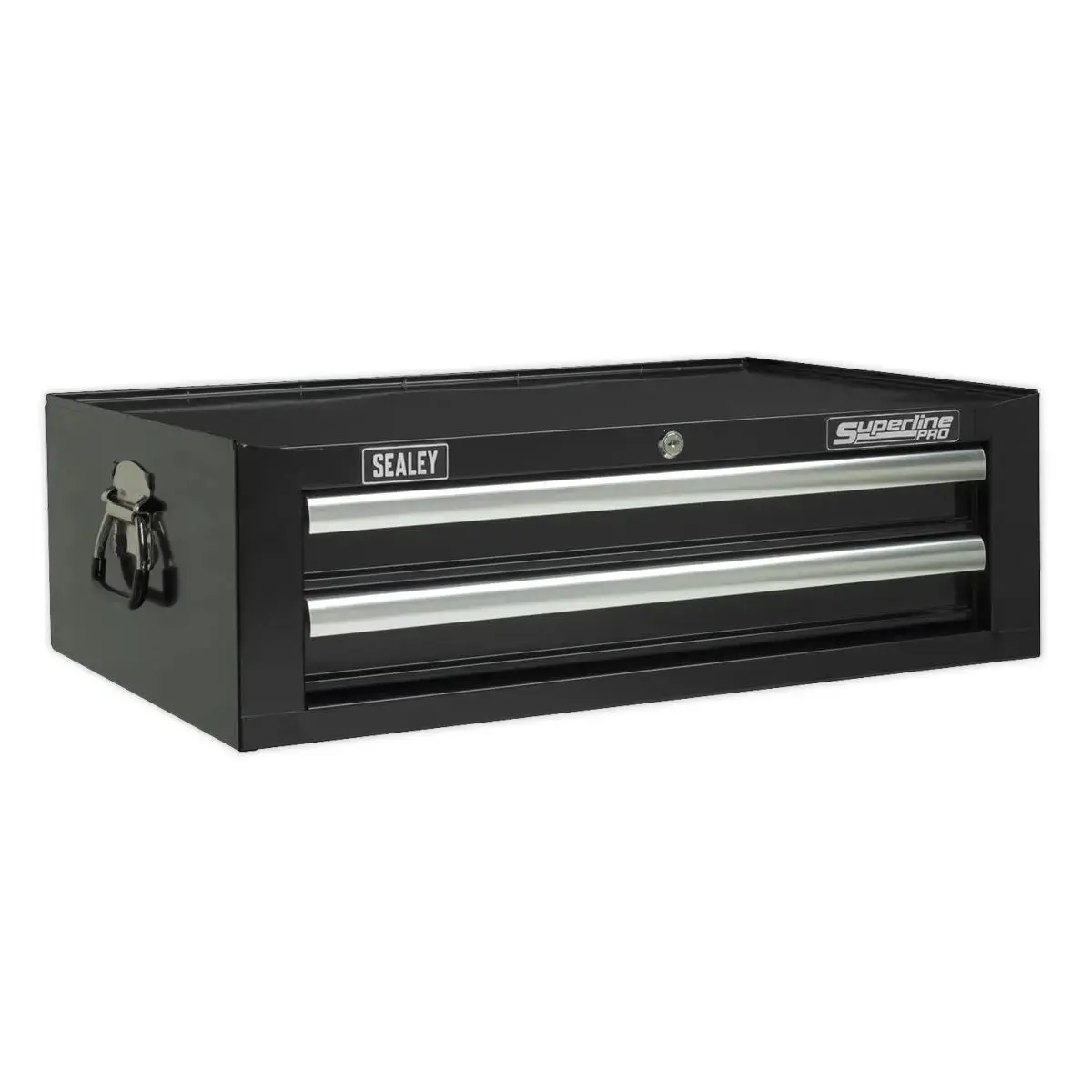 Sealey Superline Pro Mid-Box Tool Chest 2 Drawer With Ball-Bearing Slides - Black 1
