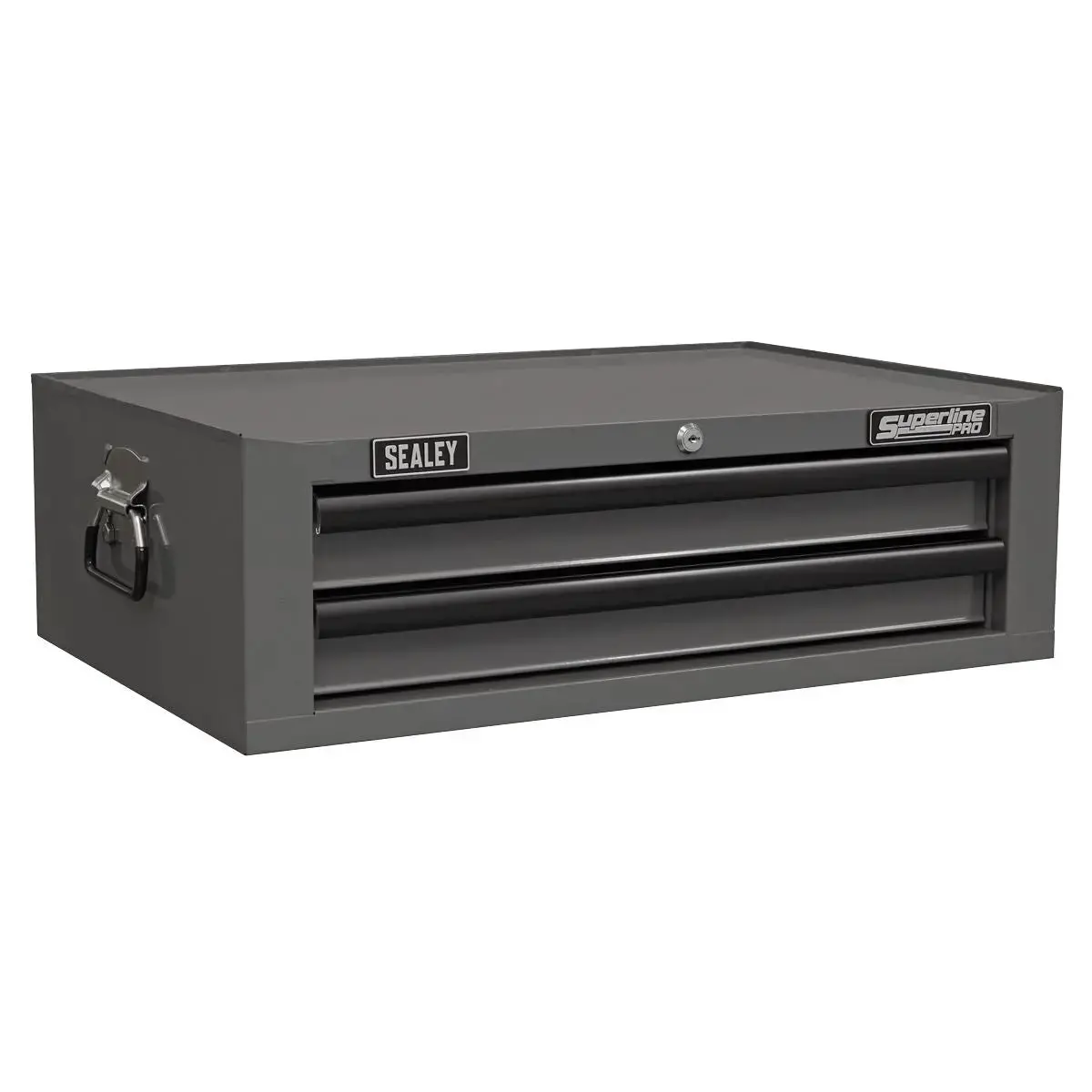 Sealey Superline Pro Mid-Box Tool Chest 2 Drawer With Ball-Bearing Slides - Grey/Black 1