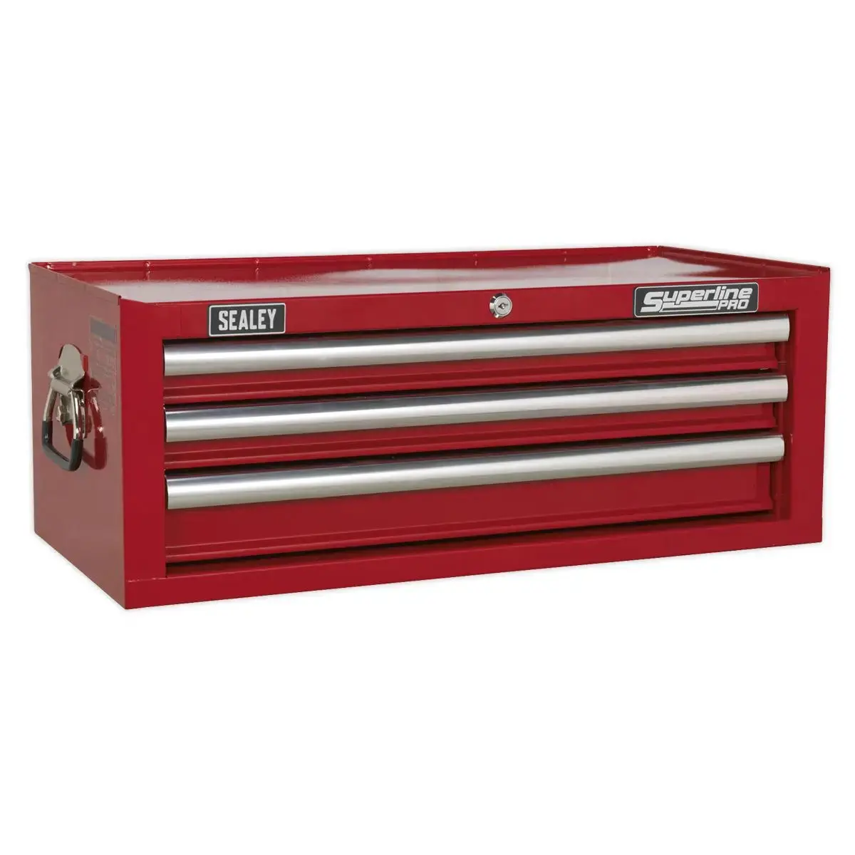 Sealey Superline Pro Mid-Box Tool Chest 3 Drawer With Ball-Bearing Slides - Red 1