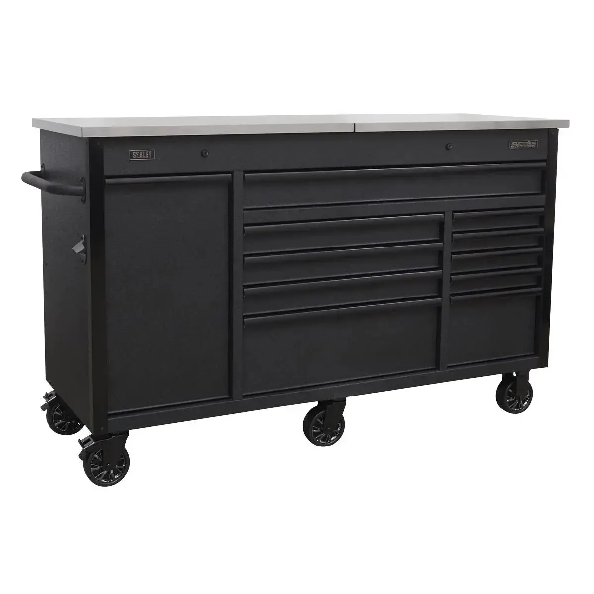 Sealey Superline Pro Mobile Tool Cabinet 1600Mm With Power Tool Charging Drawer 1
