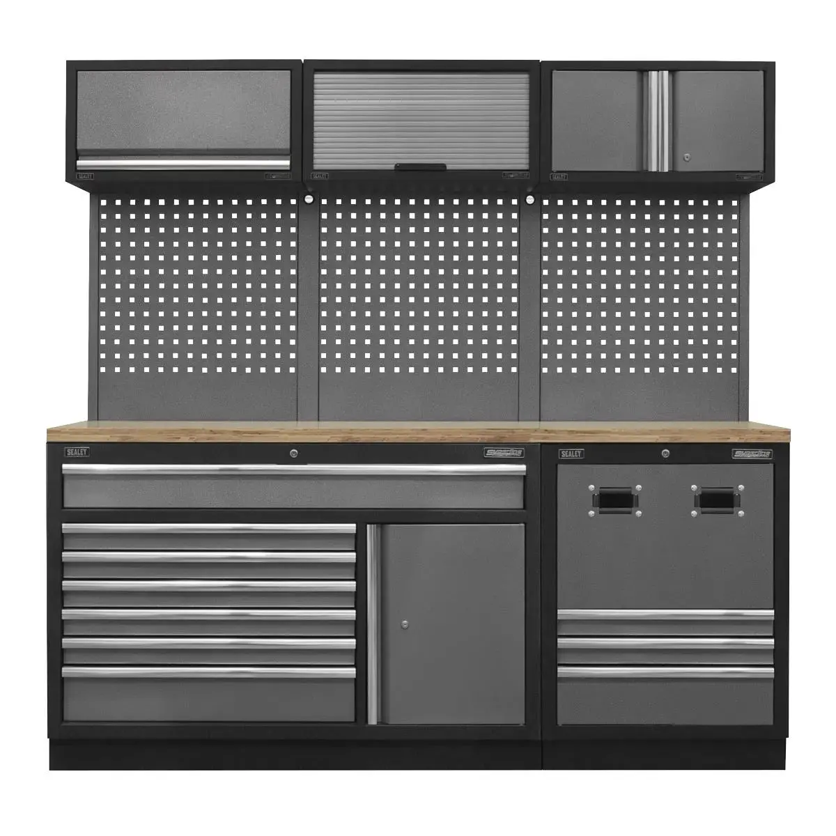 Sealey Superline Pro Modular Storage System Combo - Pressed Wood Worktop 1