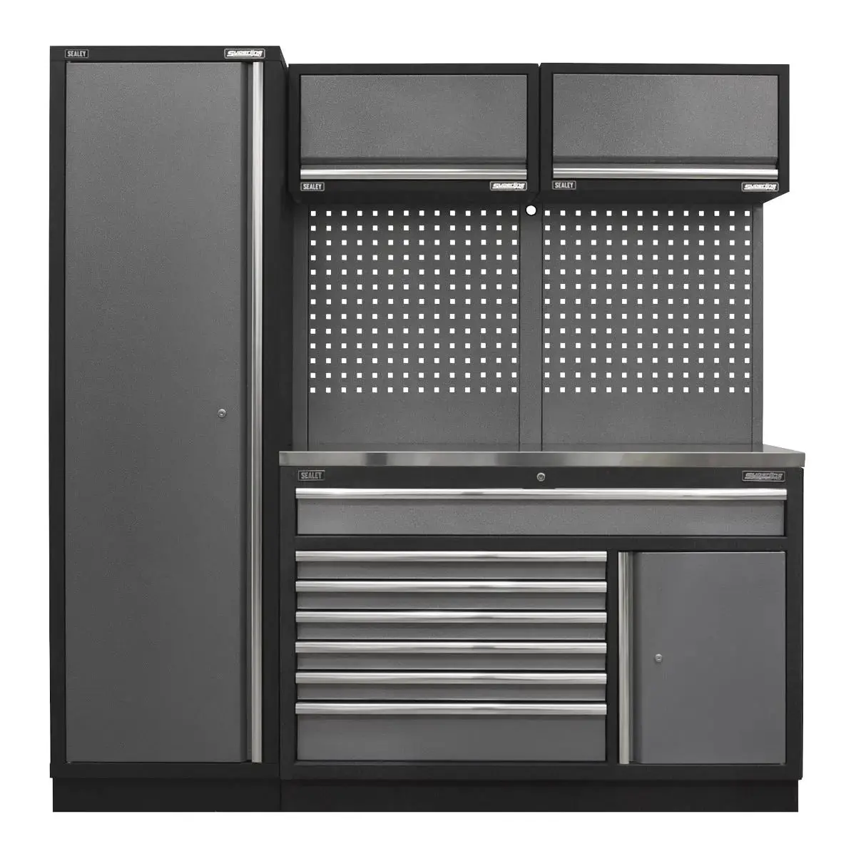 Sealey Superline Pro Superline Pro® 1.96M Storage System - Stainless Steel Worktop 1