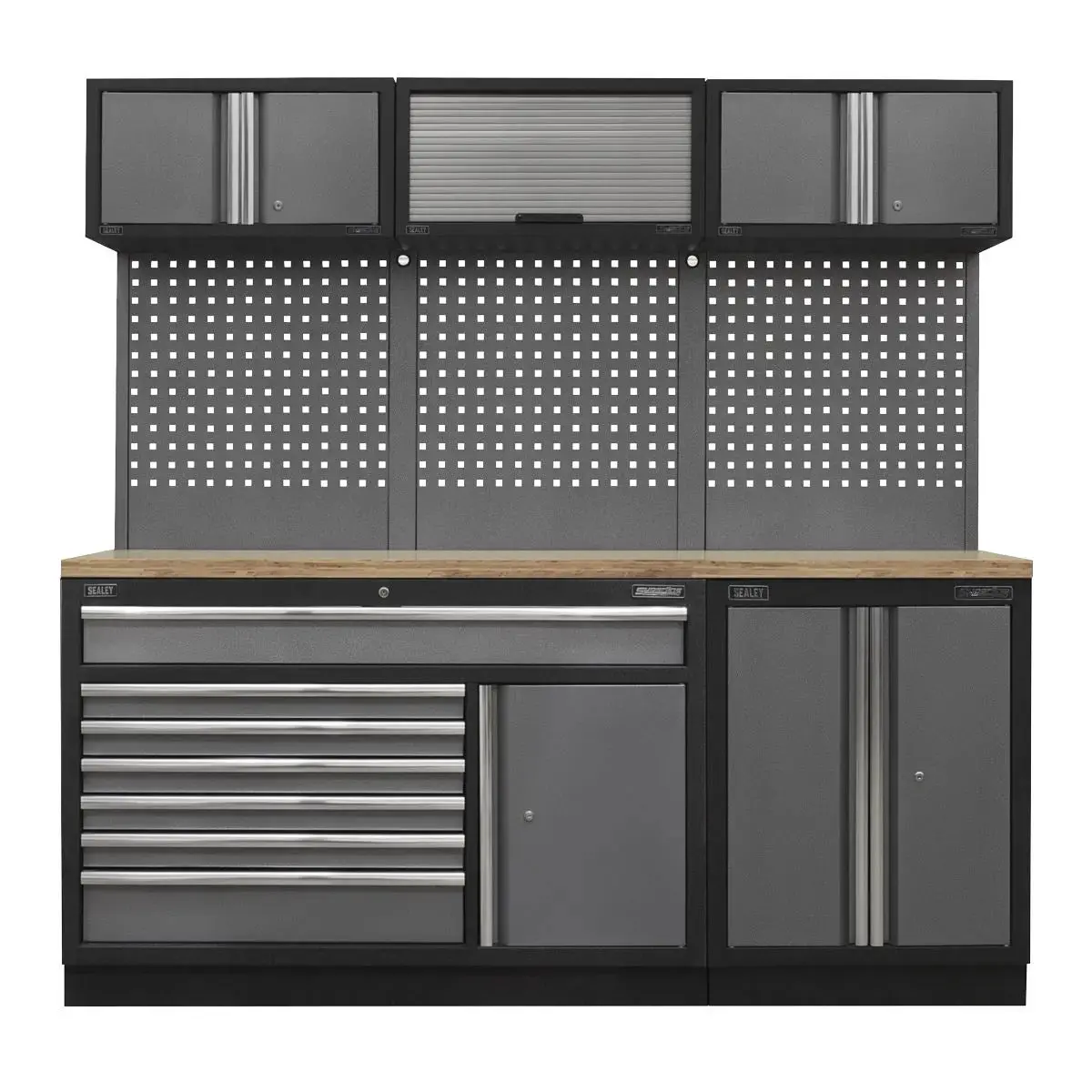 Sealey Superline Pro Superline Pro® 2.04M Storage System - Pressed Wood Worktop 1