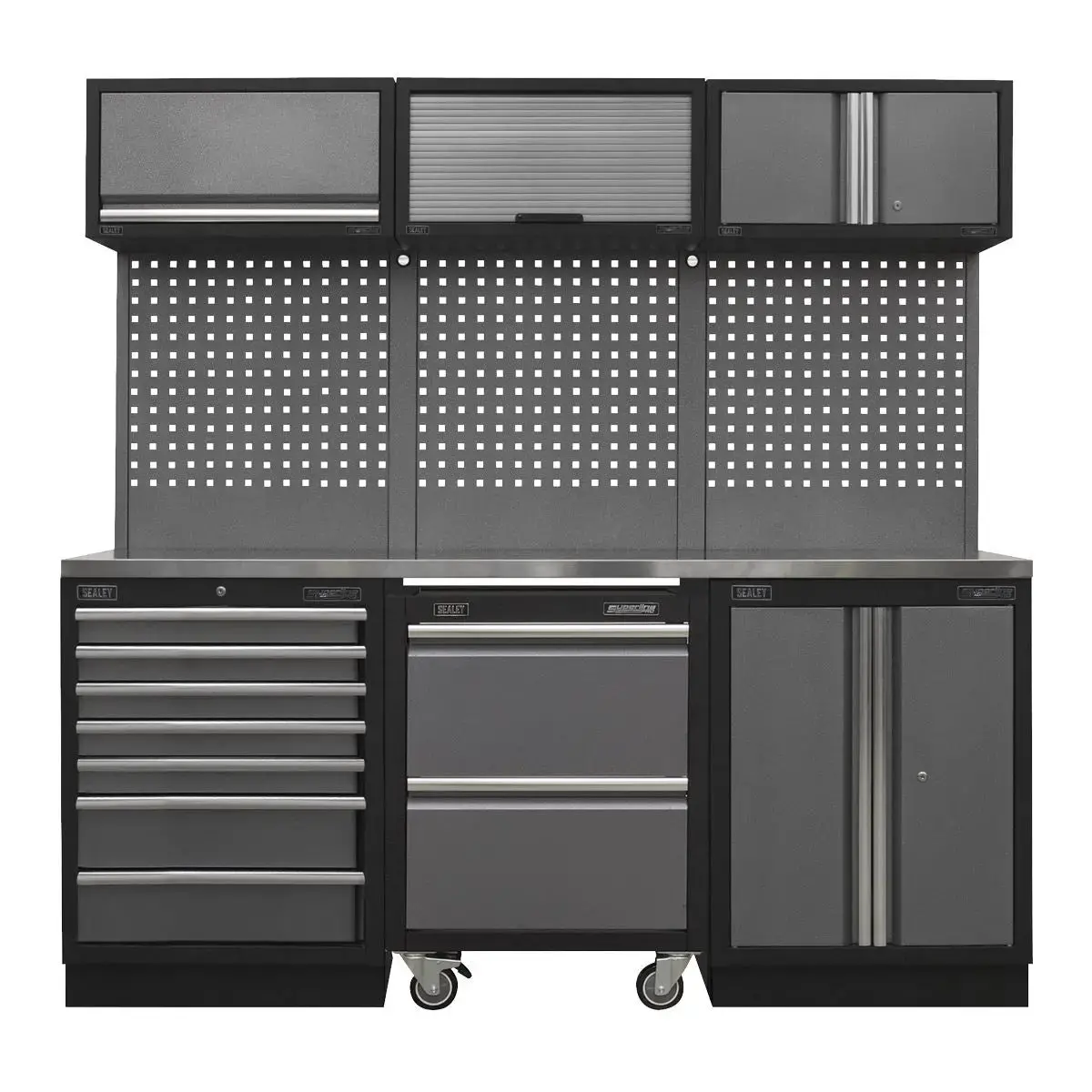 Sealey Superline Pro Superline Pro® 2.04M Storage System - Stainless Steel Worktop 1