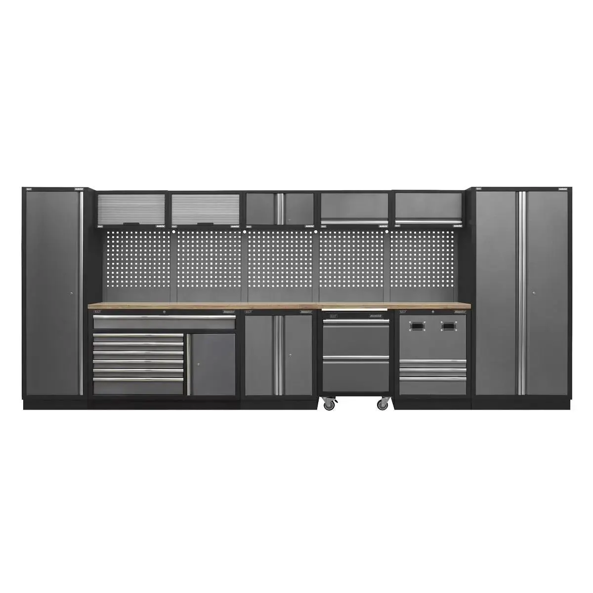 Sealey Superline Pro Superline Pro® 4.9M Storage System - Pressed Wood Worktop 1