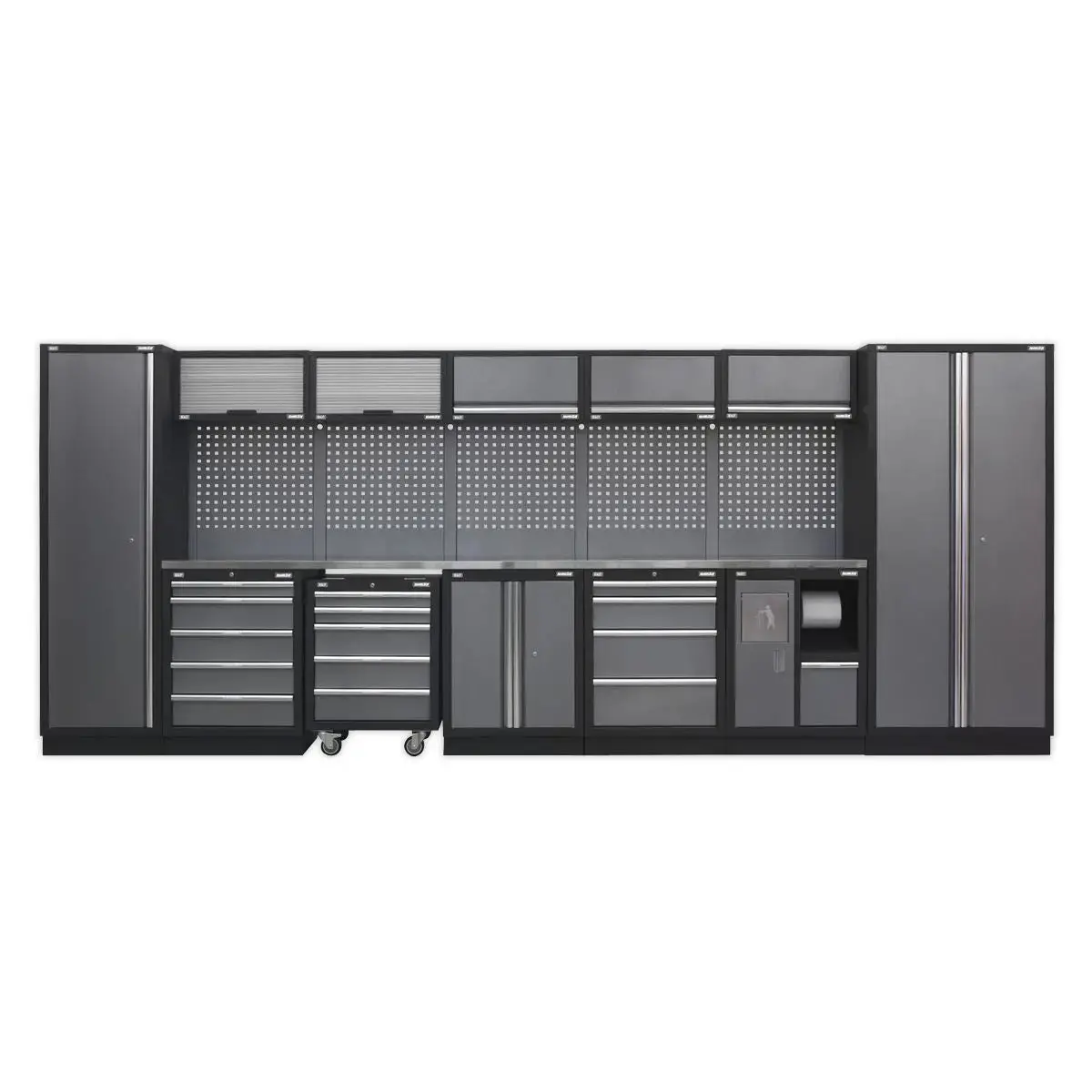 Sealey Superline Pro Superline Pro® 4.9M Storage System - Stainless Worktop 1