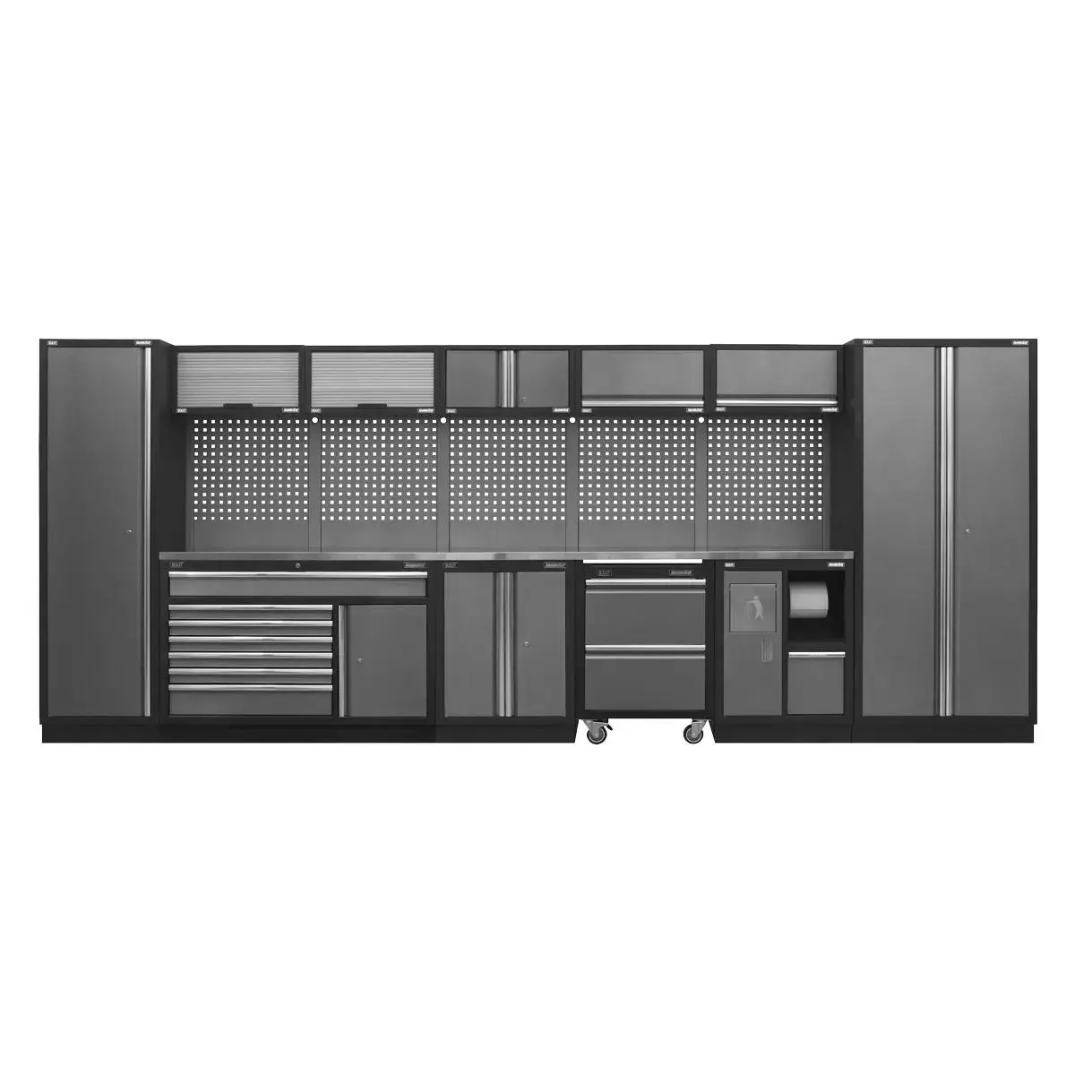 Sealey Superline Pro Superline Pro® 4.9M Storage System - Stainless Worktop 1