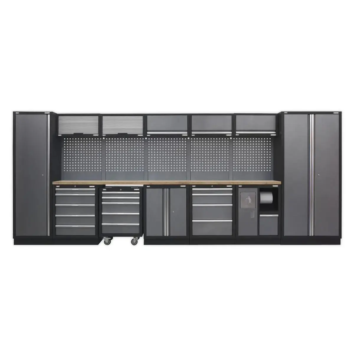 Sealey Superline Pro Superline Pro® 4.9M Storage System - Wood Worktop 1