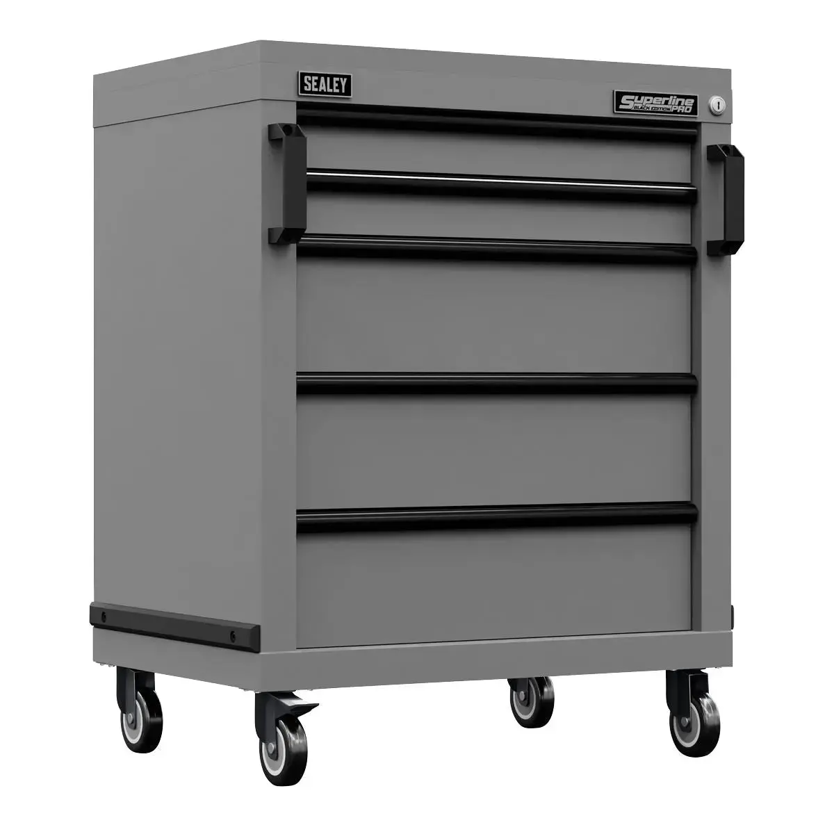 Sealey Superline Pro Superline Pro® Black Edition Modular Mobile Cabinet 5 Drawer 650Mm 1