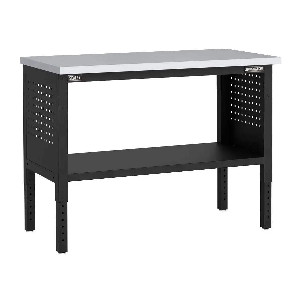 Sealey Superline Pro Superline Pro® Modular Adjustable Height Workbench With Stainless Steel Worktop 1265Mm 1