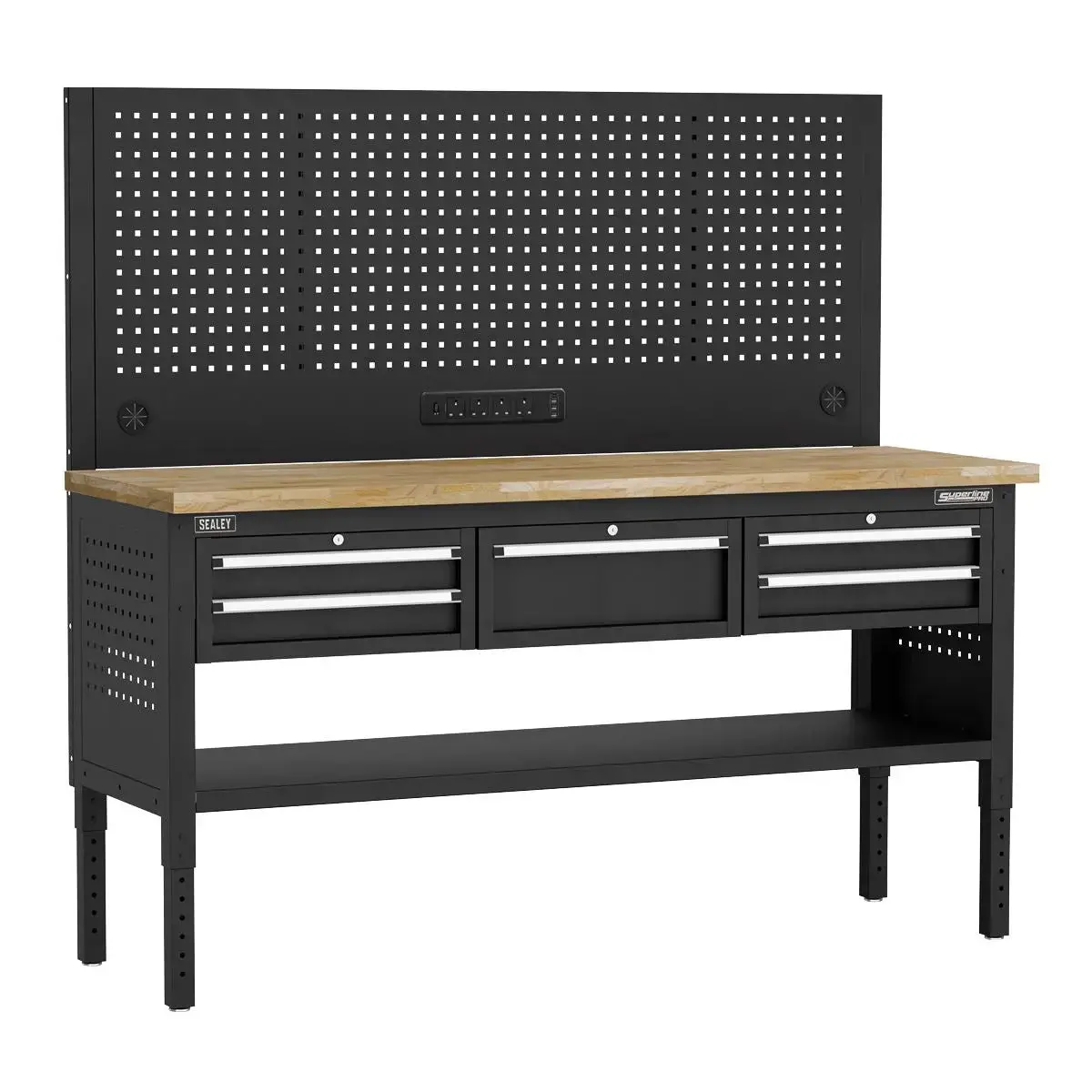 Sealey Superline Pro Superline Pro® Modular Workbench With 5 Drawers Wooden Worktop 1830Mm 1