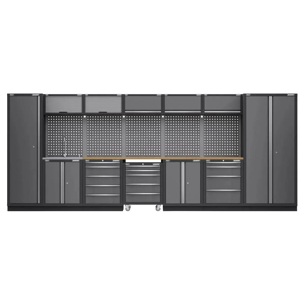 Sealey Superline Pro Superline Pro 4.9M Storage System - Pressed Wood Worktop 1