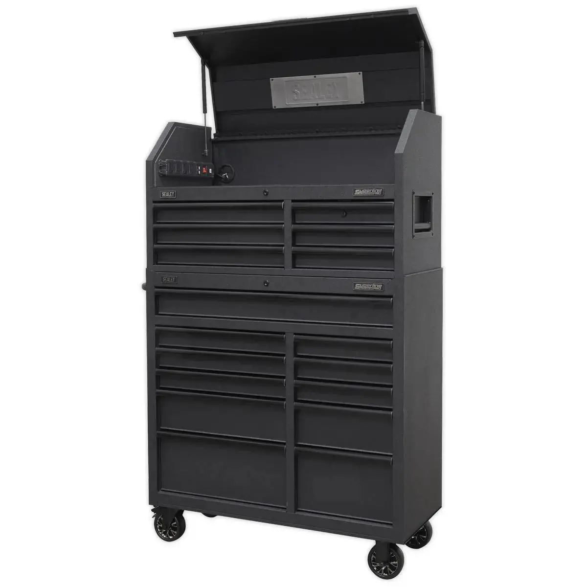Sealey Superline Pro Tool Chest 17 Drawer Combination Soft Close Drawers With Power Strip 1