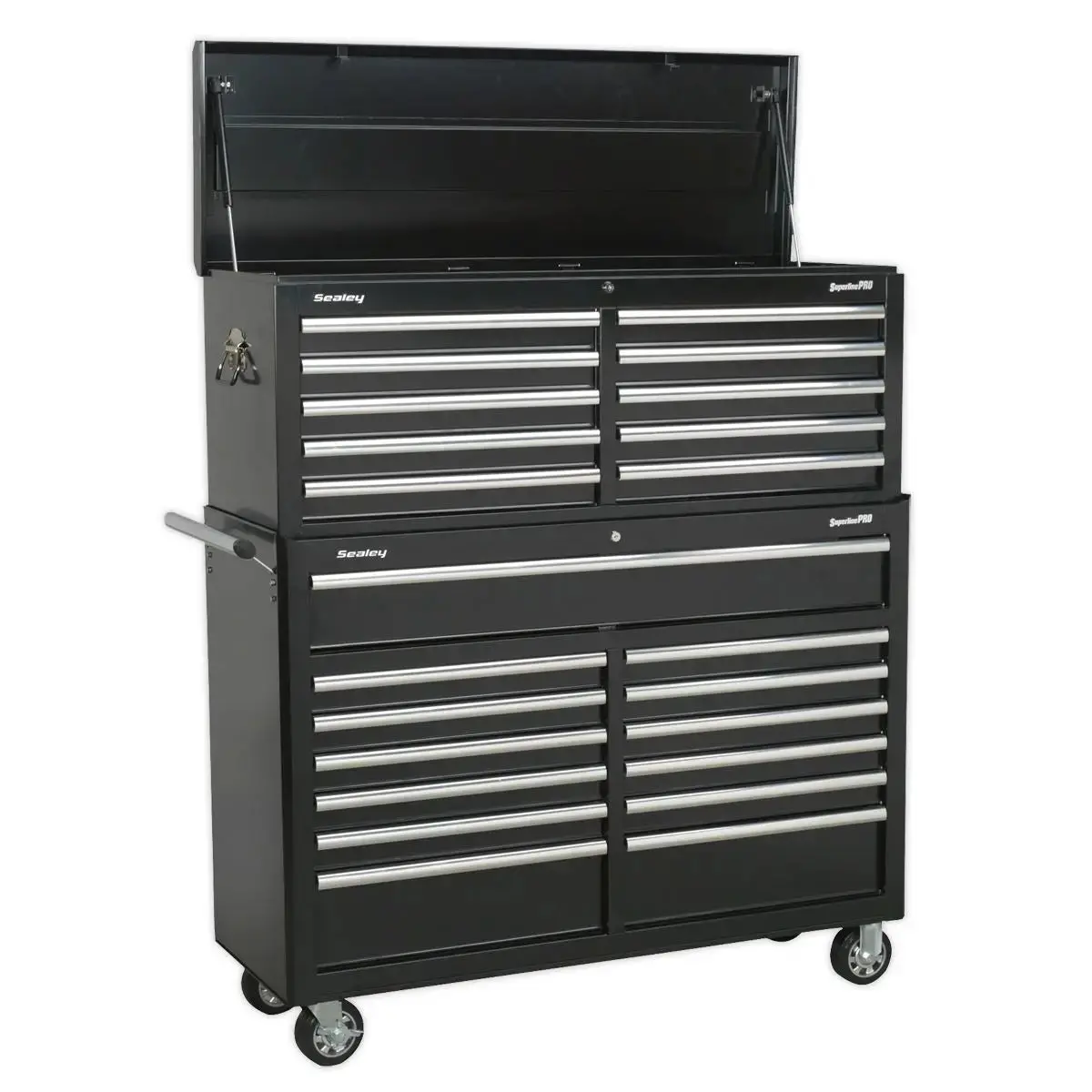 Sealey Superline Pro Tool Chest Combination 23 Drawer With Ball-Bearing Slides - Black 1