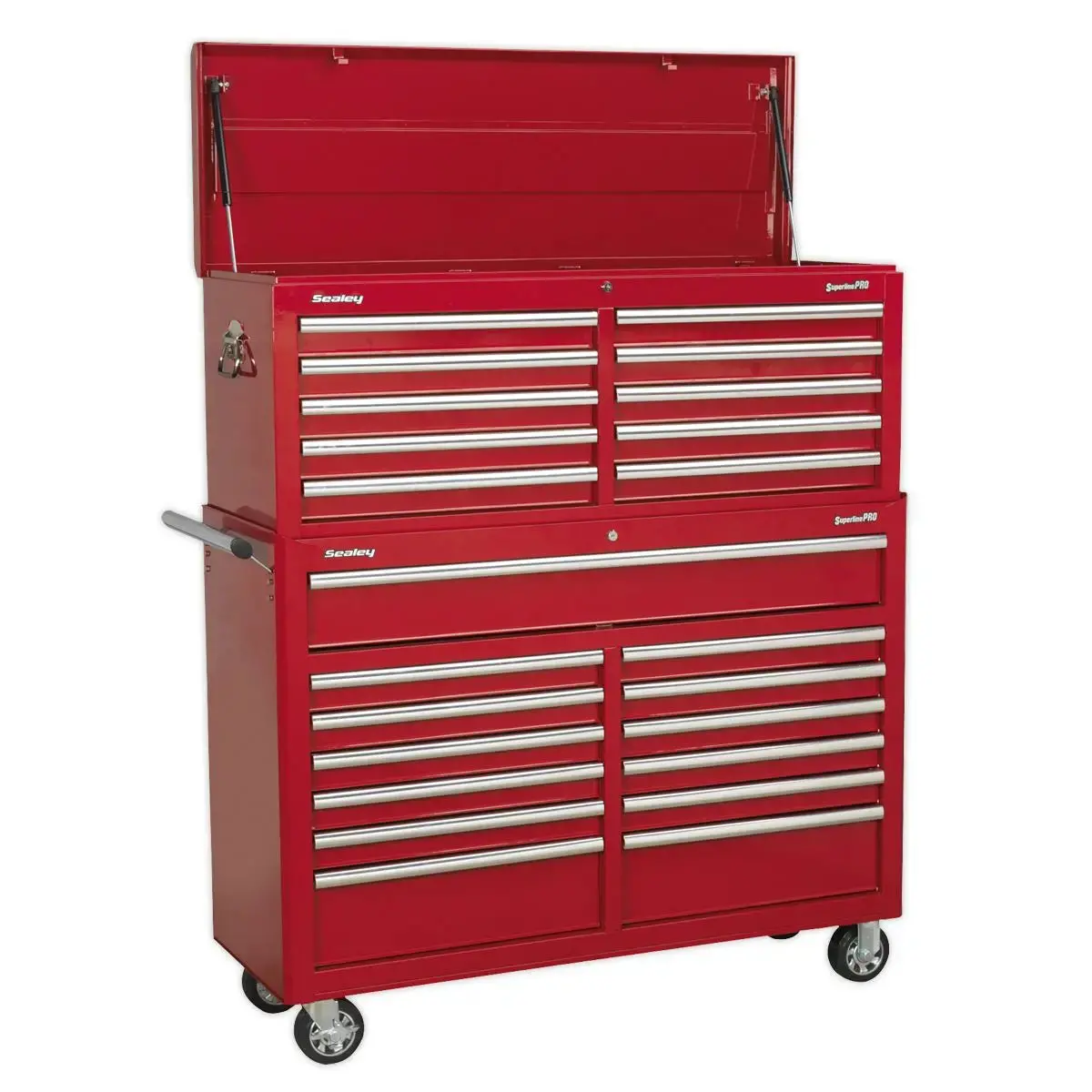 Sealey Superline Pro Tool Chest Combination 23 Drawer With Ball-Bearing Slides - Red 1