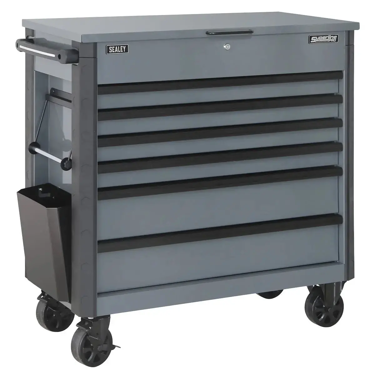 Sealey Superline Pro Tool Trolley 6 Drawer - Grey 1