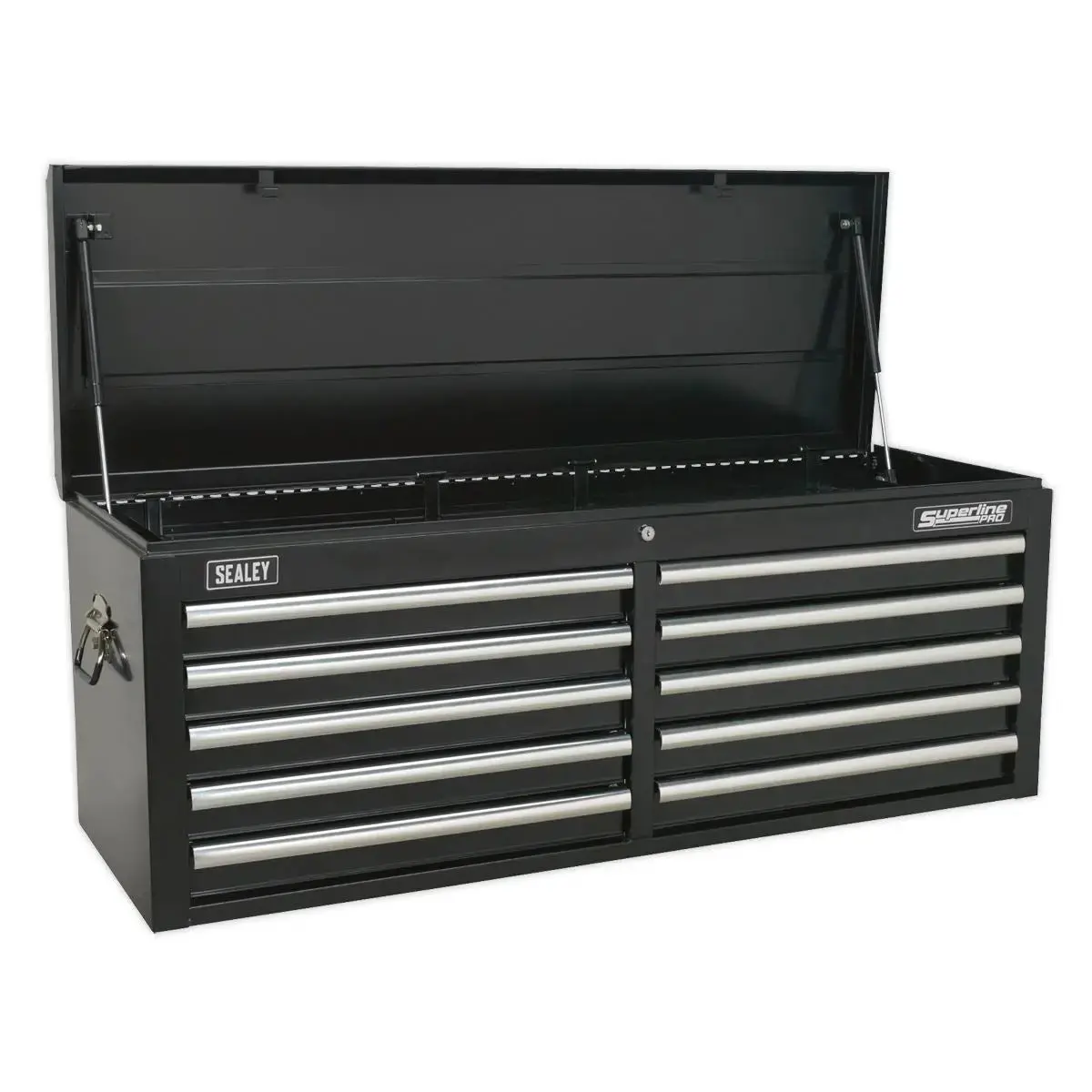 Sealey Superline Pro Topchest 10 Drawer With Ball-Bearing Slides - Black 1