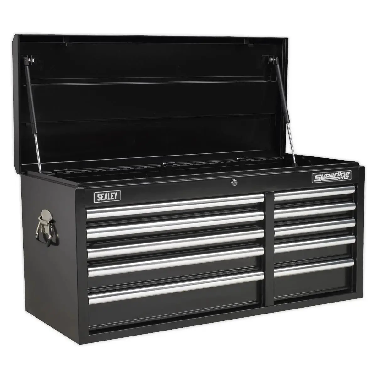 Sealey Superline Pro Topchest 10 Drawer With Ball-Bearing Slides Heavy-Duty - Black 1
