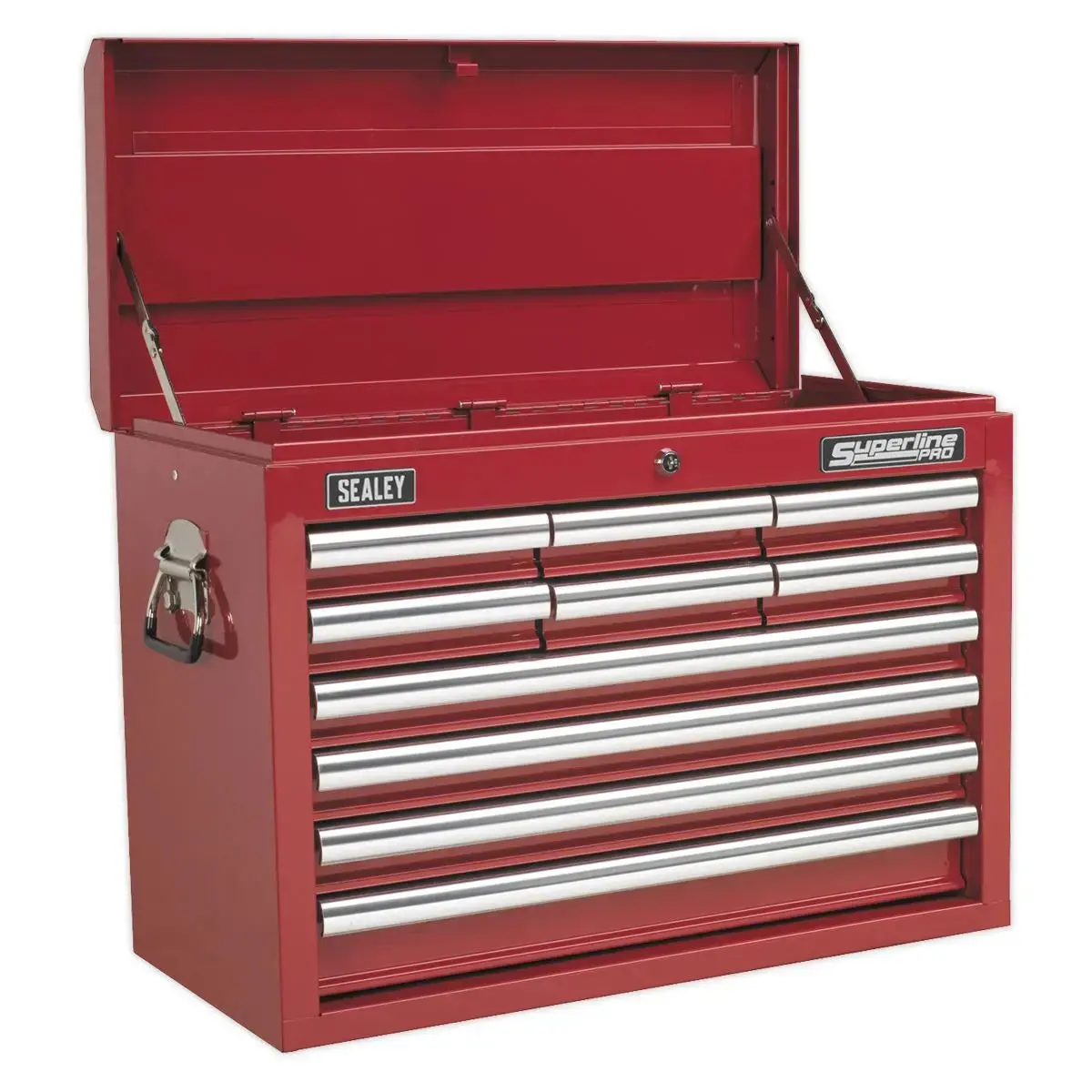 Sealey Superline Pro Topchest 10 Drawer With Ball-Bearing Slides - Red 1