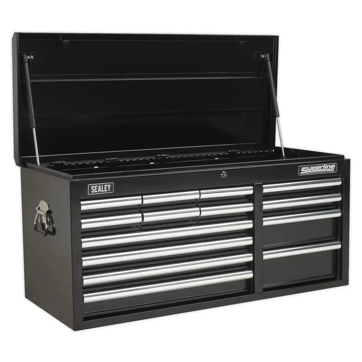 Sealey Superline Pro Topchest 14 Drawer With Ball-Bearing Slides Heavy-Duty - Black 1
