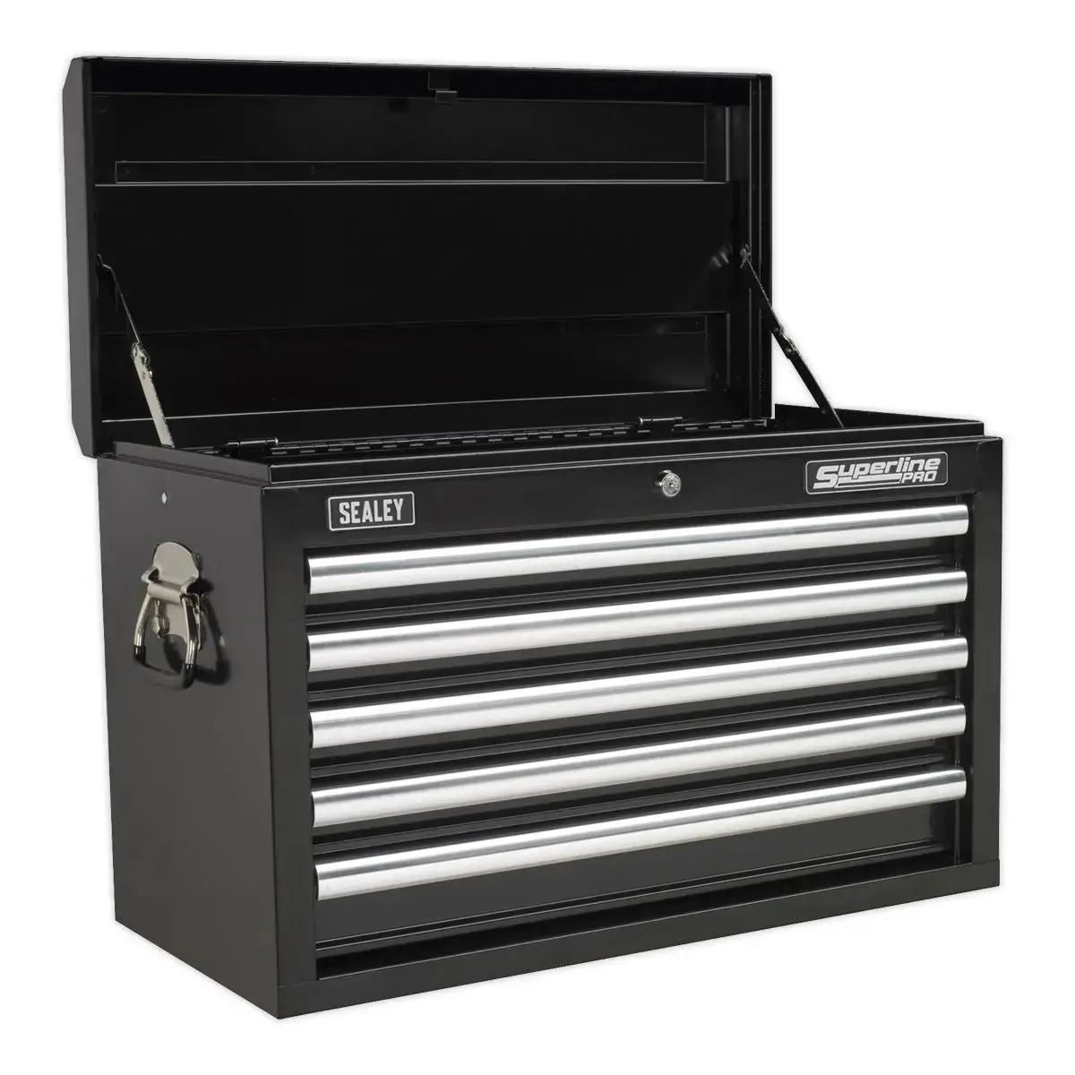 Sealey Superline Pro Topchest 5 Drawer With Ball-Bearing Slides - Black 1