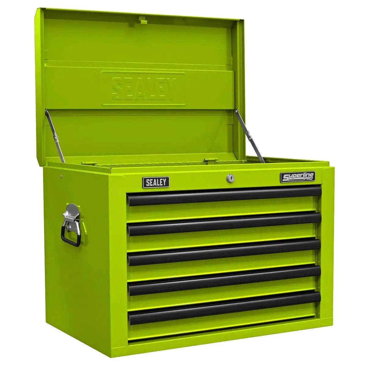 Sealey Superline Pro Topchest 5 Drawer With Ball-Bearing Slides - Green/Black 1