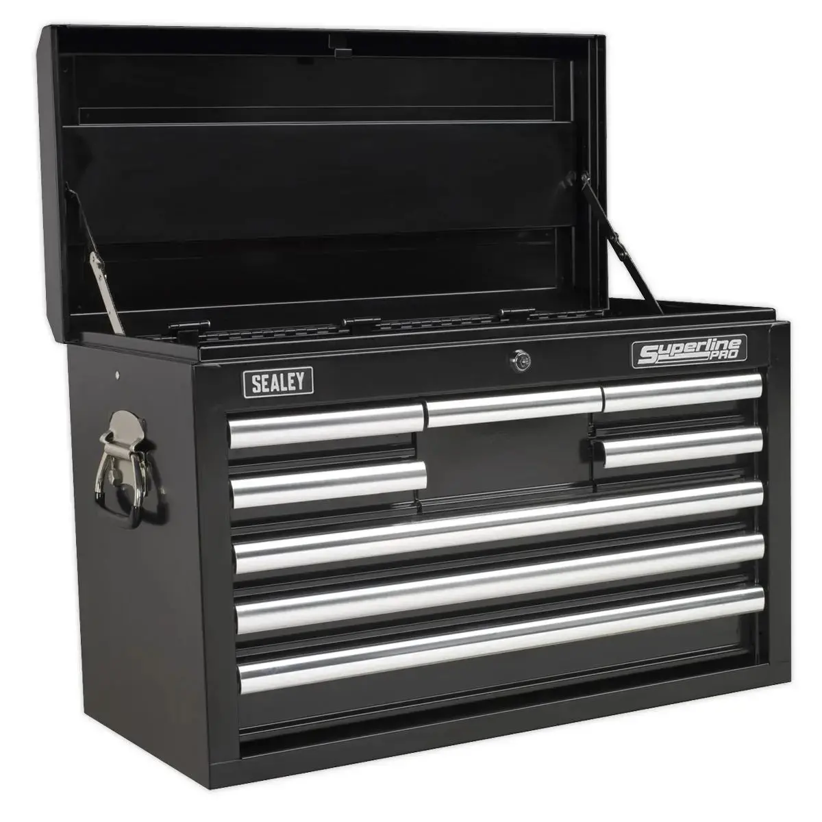 Sealey Superline Pro Topchest 8 Drawer With Ball-Bearing Slides - Black 1