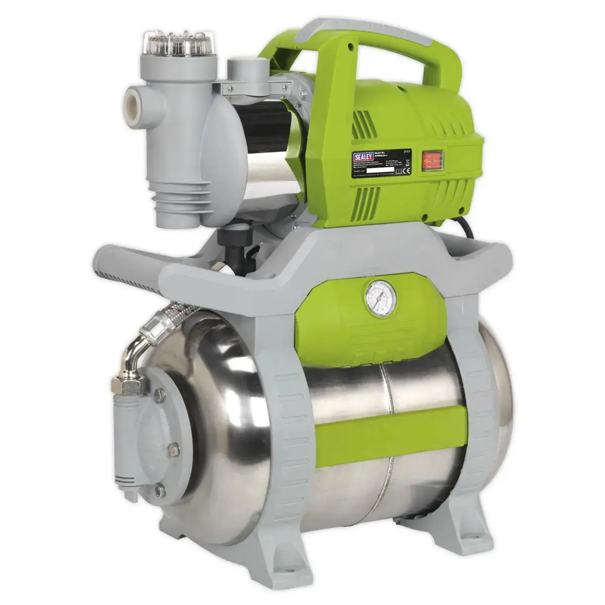 Sealey Surface Mounted Booster Pump Stainless Steel 62Ltr/Min 1