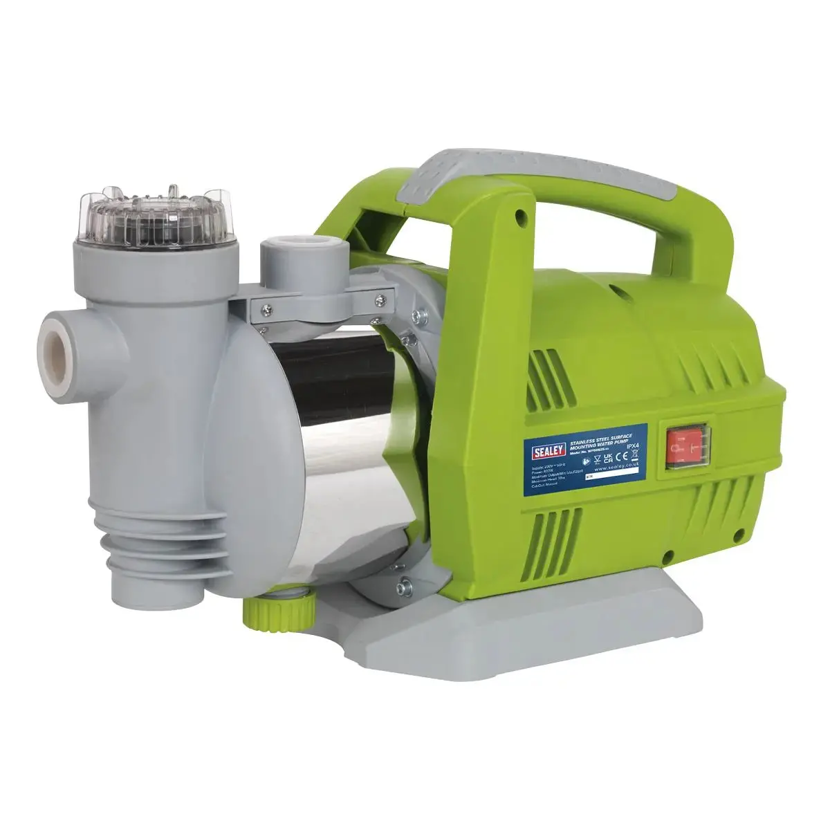 Sealey Surface Mounting Water Pump Stainless Steel 55L/Min 230V 1