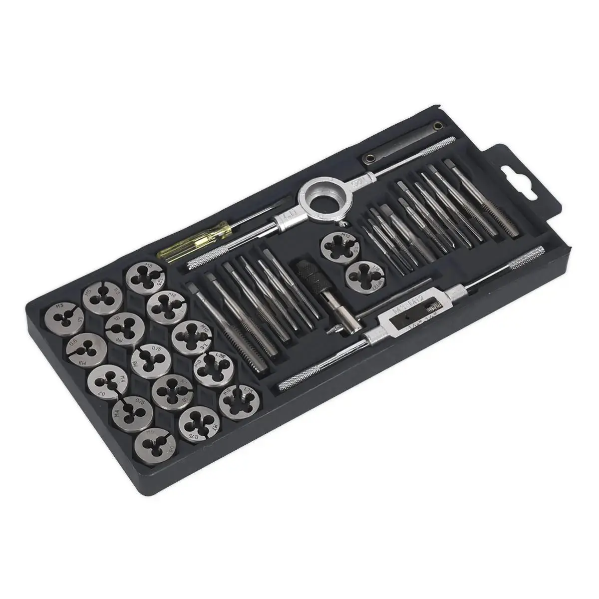 Sealey Tap & Die Set 40Pc Split Dies - Metric 1
