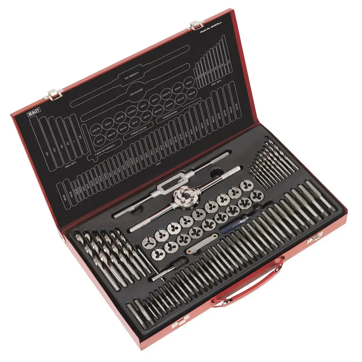 Sealey Tap & Die Set 76Pc Split Dies Metric 1