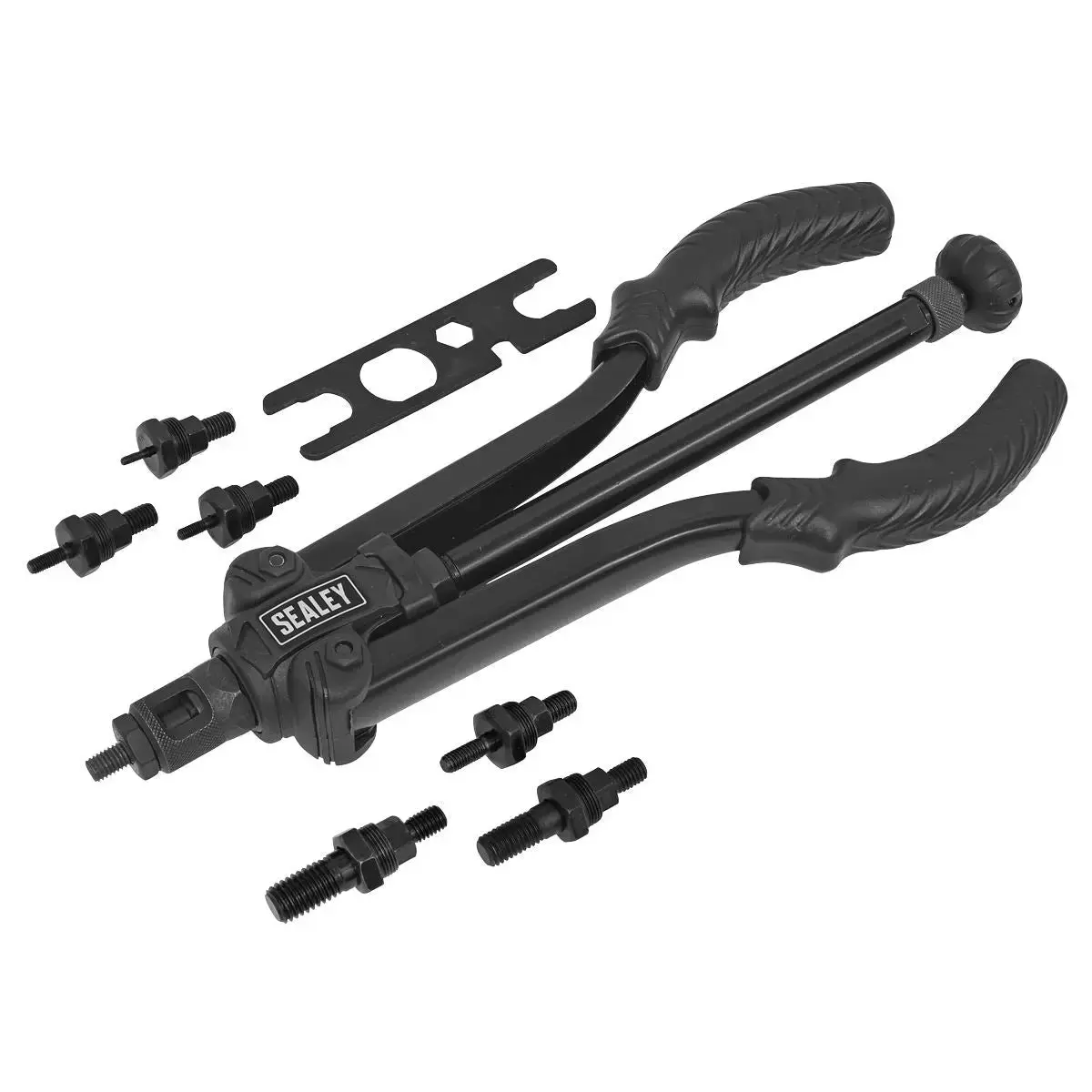 Sealey Threaded Nut Riveter Medium Arm Quick Release M3-M12 1