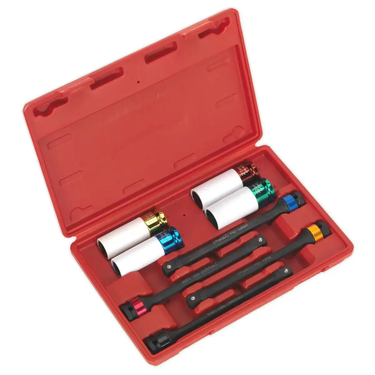 Sealey Torque Stick & Aluminium Wheel Impact Socket Set 8Pc 1/2"Sq Drive 1